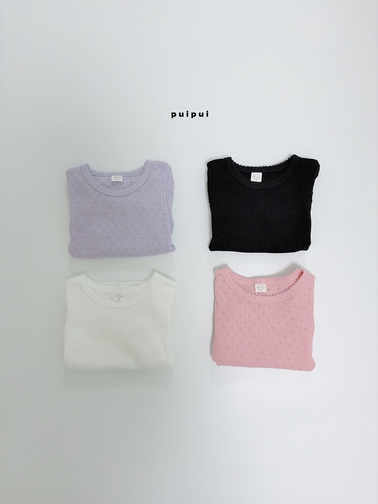［puipui］Eve eyelet puff tops