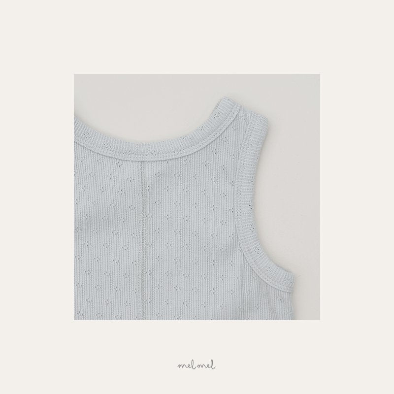 ［melmel］Stitch eyelet tank