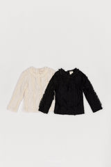 ［The beige］Ruffle Tee