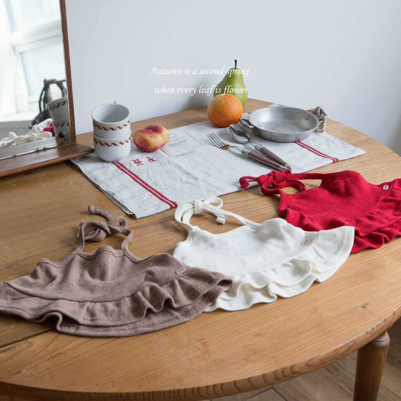 ［mkids］Eyelet halter bustier