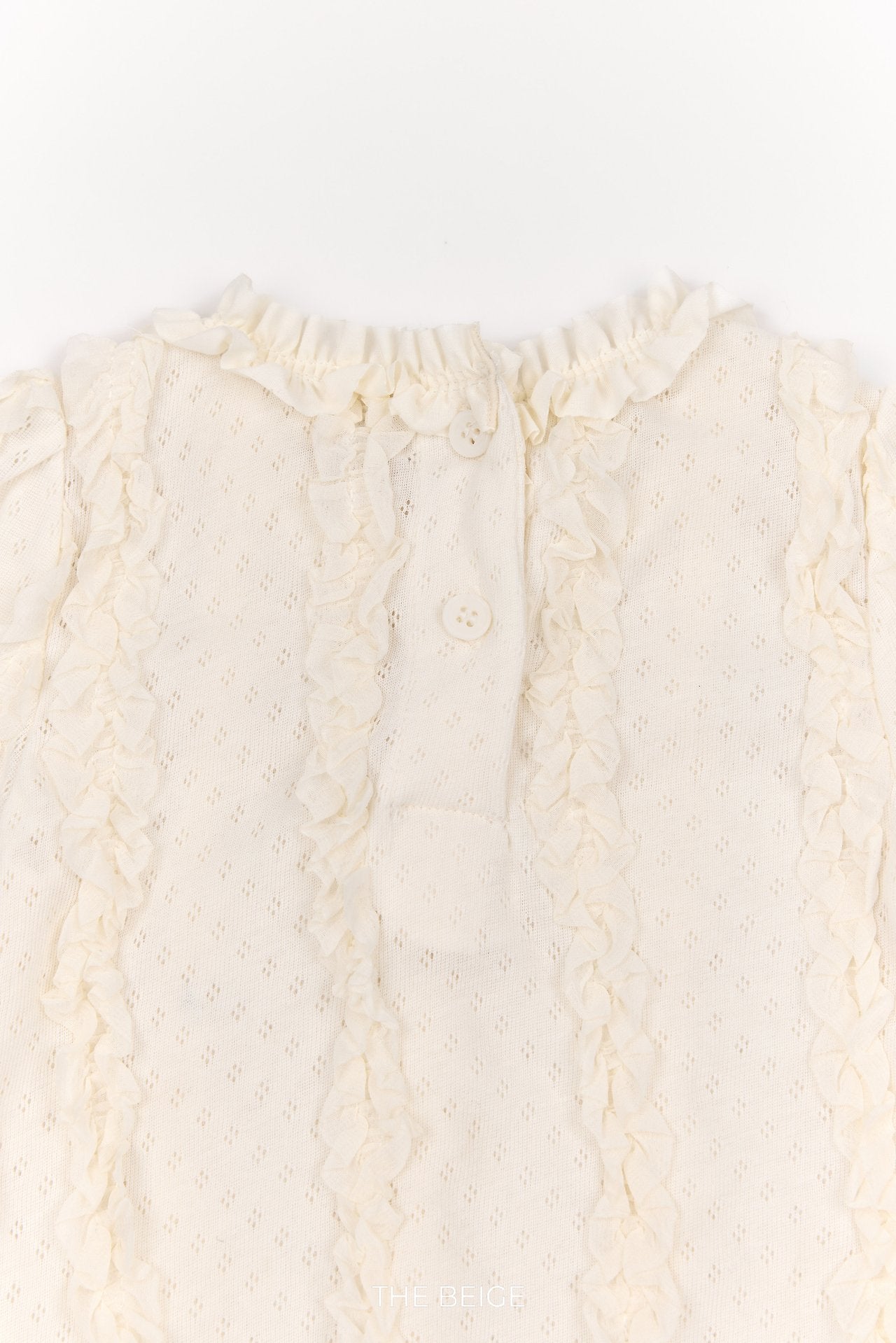 ［The beige］Ruffle Tee