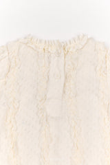 ［The beige］Ruffle Tee