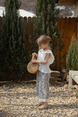 ［perrobebe］Juliette flower pants (gray)