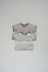 ［The beige］Waffle short sleeve tee