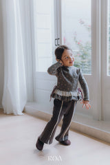 ［ROA］Corduroy ribbon pants