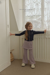 ［Melikey］Stripe wrap skirt pants
