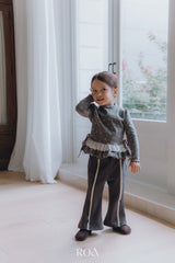 ［ROA］Corduroy ribbon pants