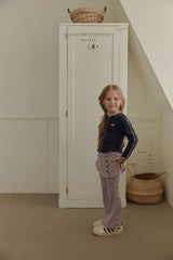 ［Melikey］Stripe wrap skirt pants