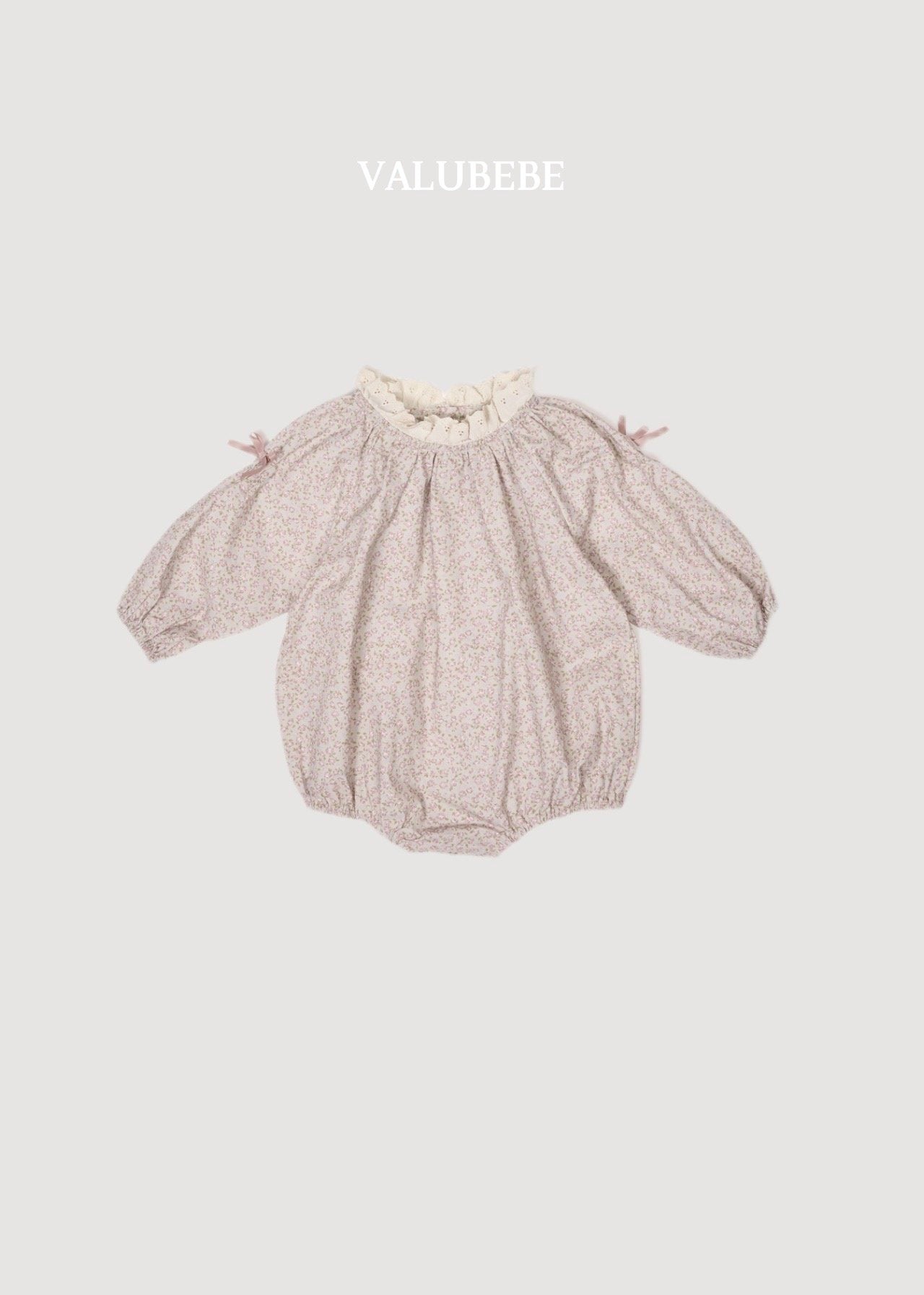 ［valubebe］Flower ribbon rompers