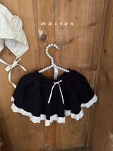 ［marron］Shirring ribbon skirt