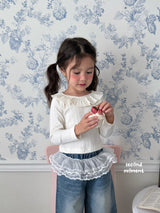 ［second moment］Frill collar rib tops