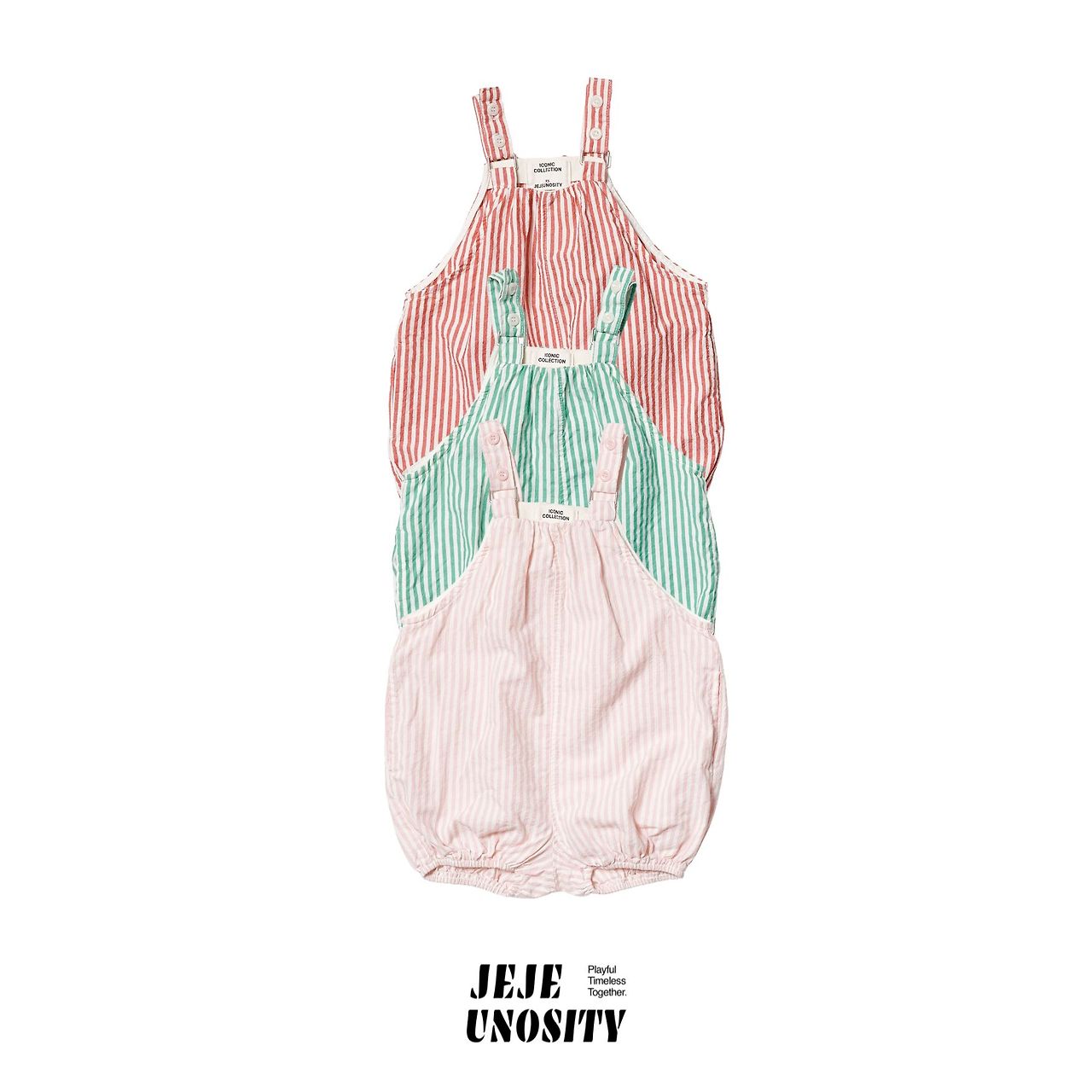 ［jejeunosity］Stripe overalls