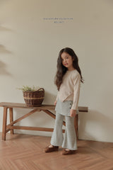 ［Melikey］Stripe wrap skirt pants