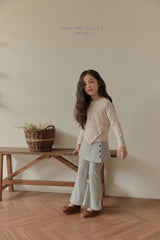［Melikey］Stripe wrap skirt pants