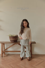 ［Melikey］Stripe wrap skirt pants