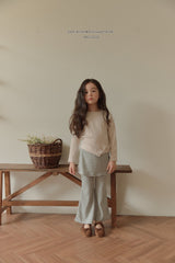 ［Melikey］Stripe wrap skirt pants