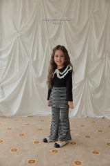 ［Melikey］Stripe wrap skirt pants
