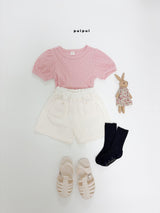［puipui］Eve eyelet puff tops