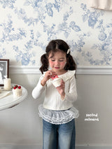 ［second moment］Frill collar rib tops