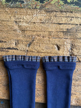 ［marron］Check point socks