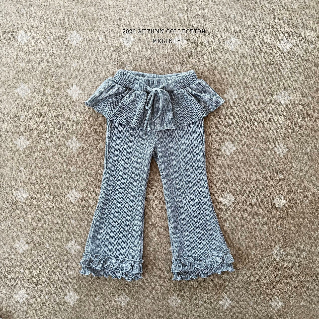 ［Melikey］Frill tutu flare pants