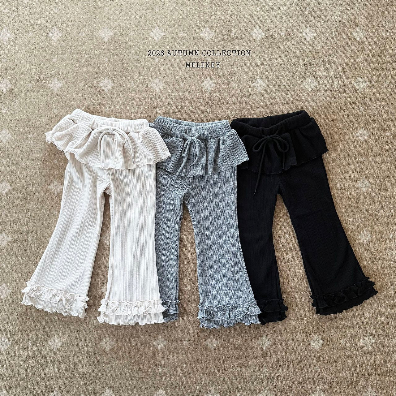 ［Melikey］Frill tutu flare pants