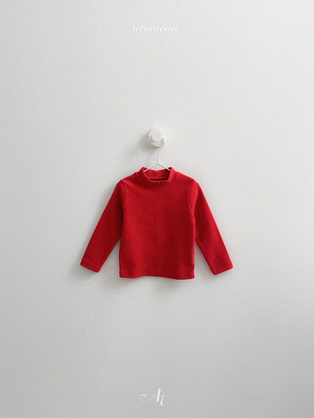 [atomeme] Plain Turtleneck Tee