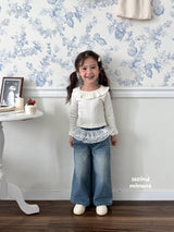 ［second moment］Frill collar rib tops