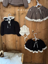 ［marron］Shirring ribbon skirt