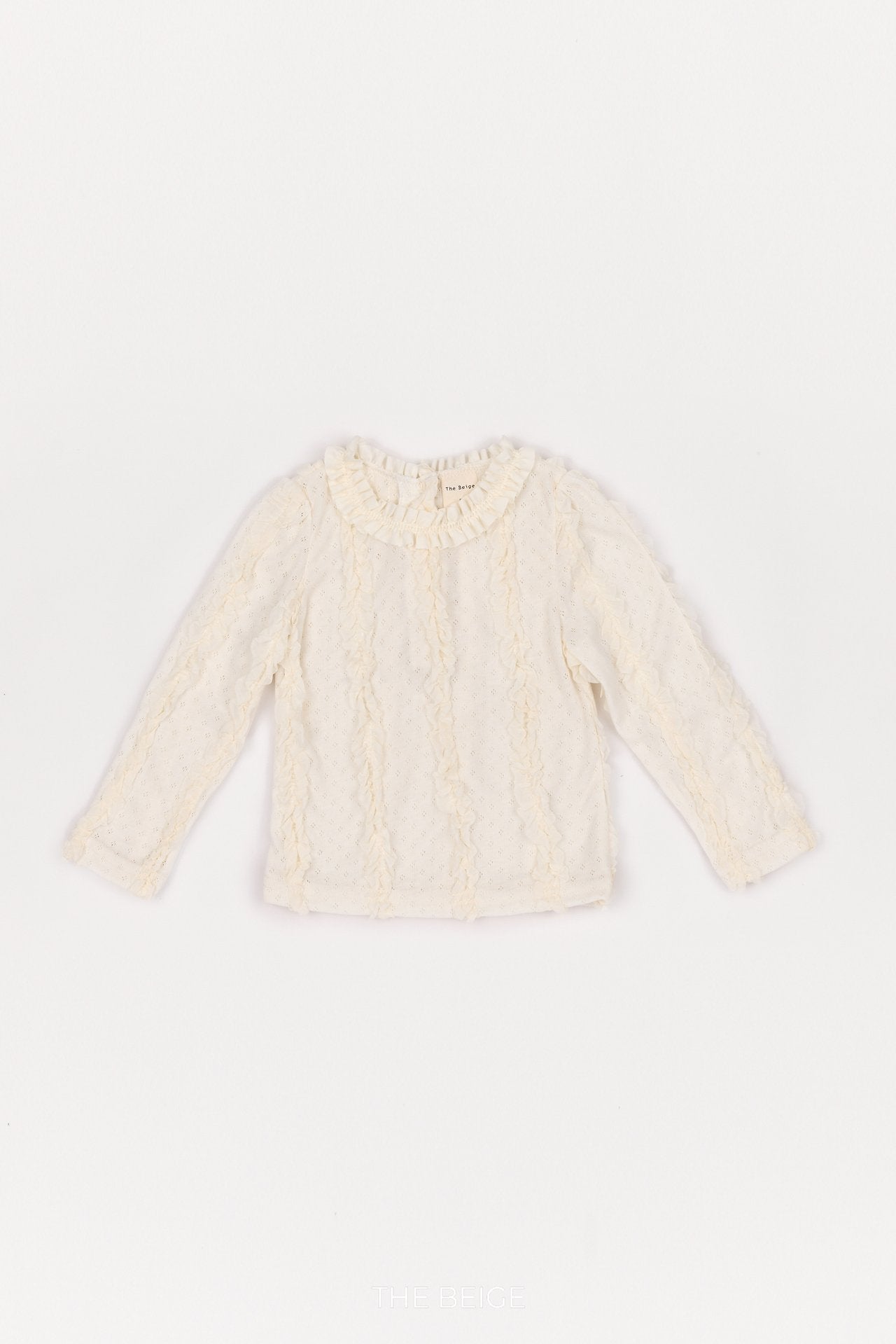 ［The beige］Ruffle Tee