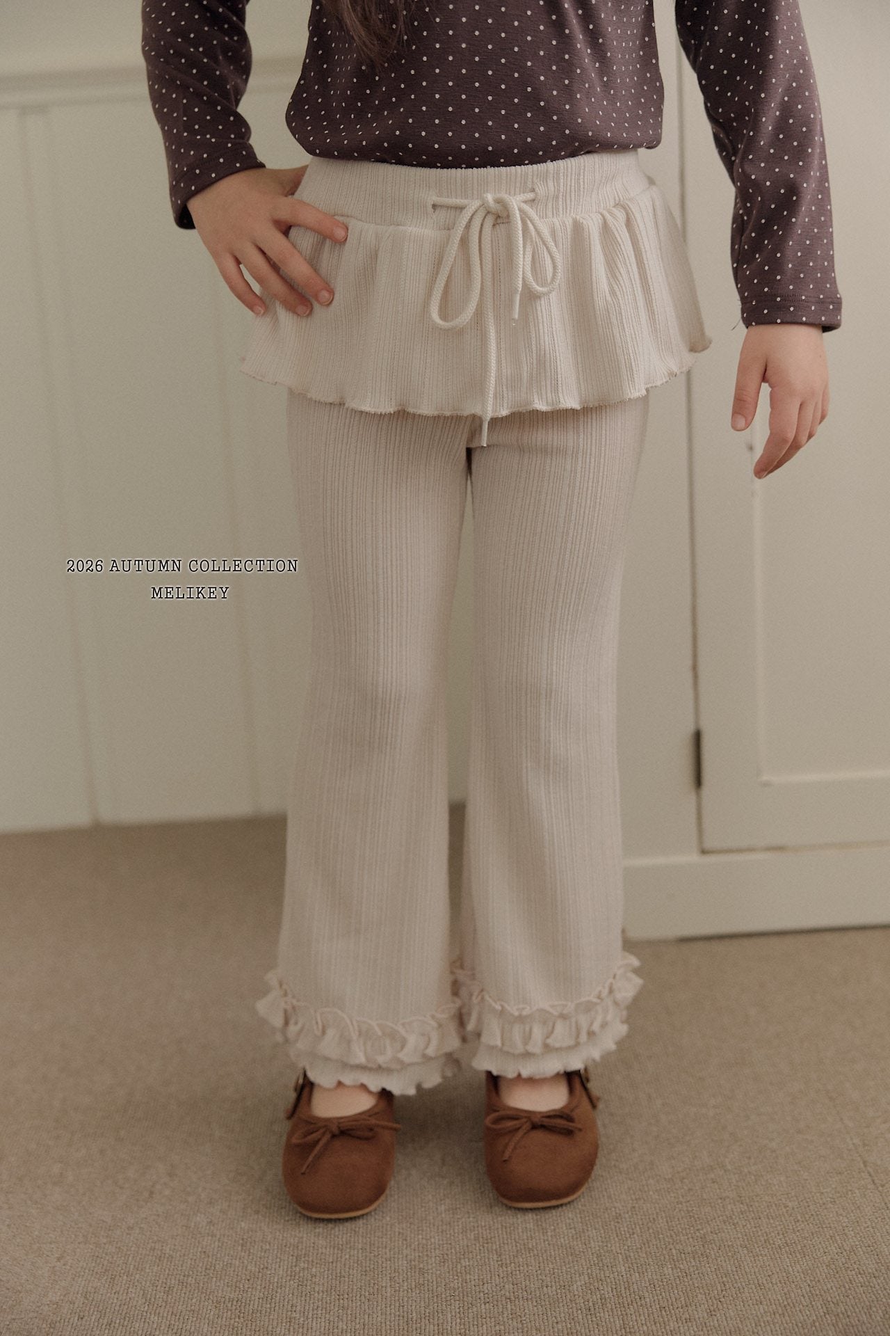 ［Melikey］Frill tutu flare pants