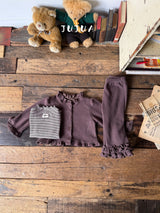 ［jujua］Stripe mellow tops