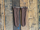 ［marron］Check point socks