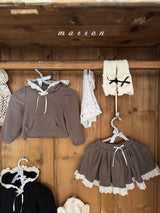 ［marron］Shirring ribbon skirt