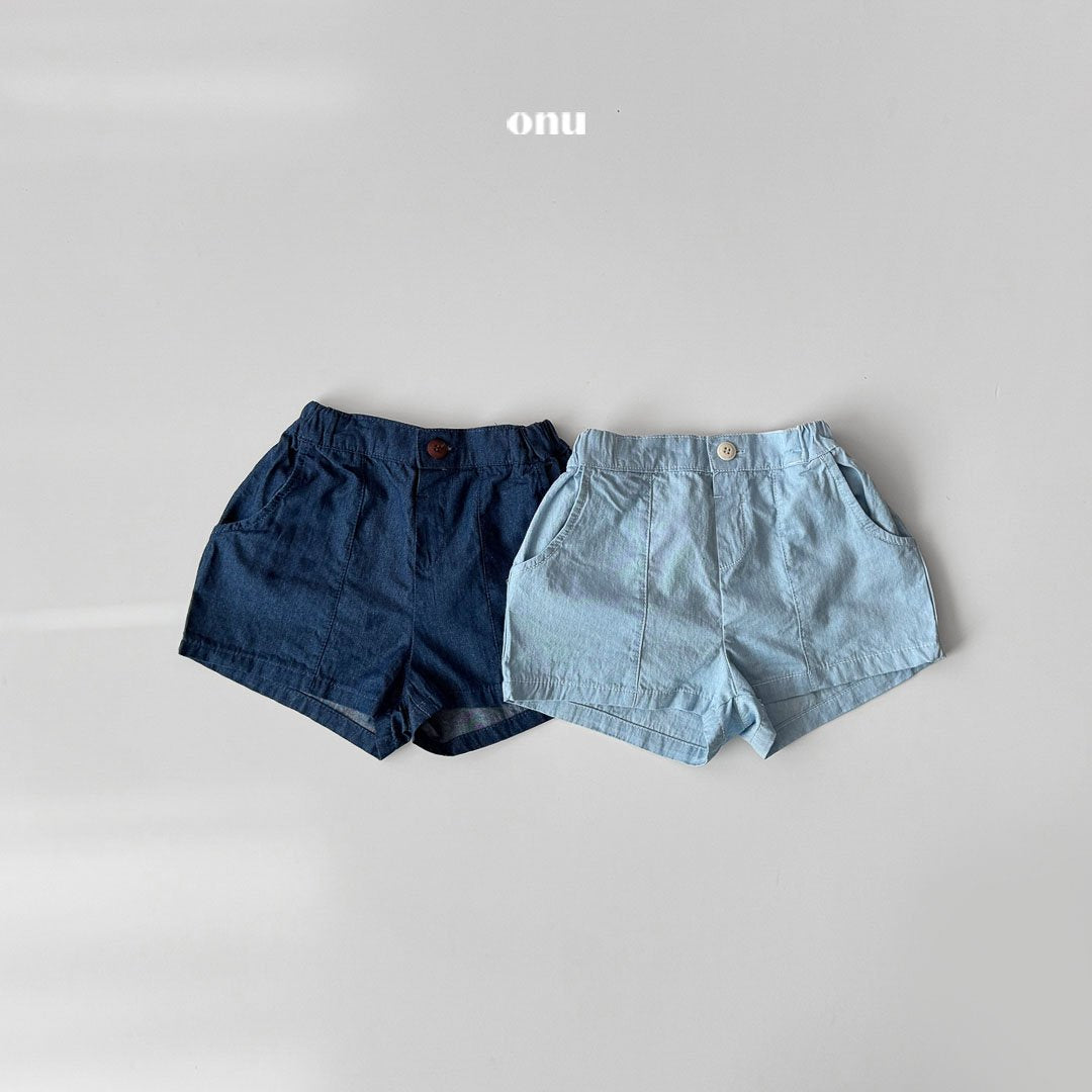 ［onu］Denim short pants