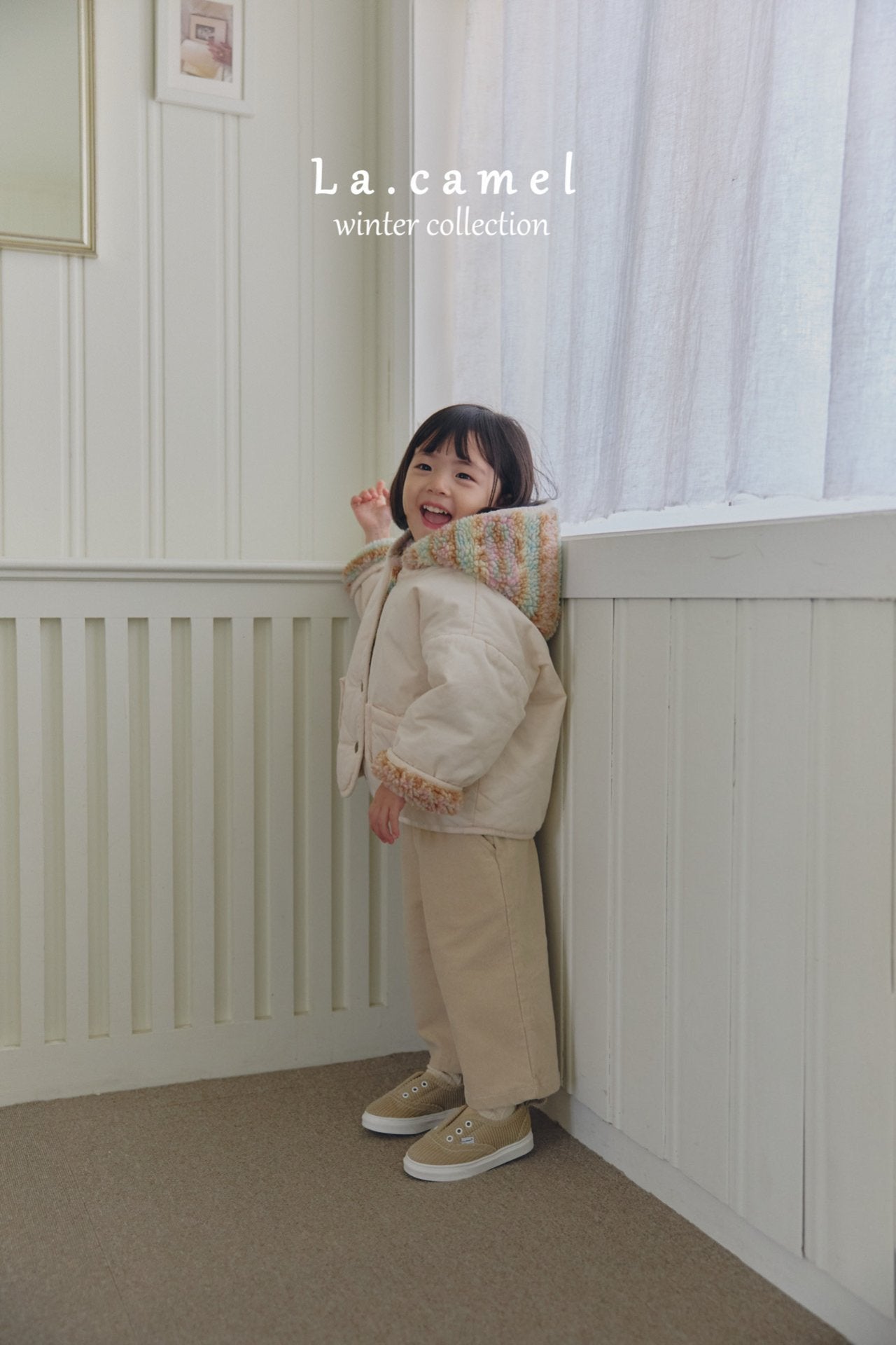 ［La.camel］Candy reversible padding jacket