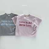 ［Bonito］Love is all tee (baby, kids, adult)