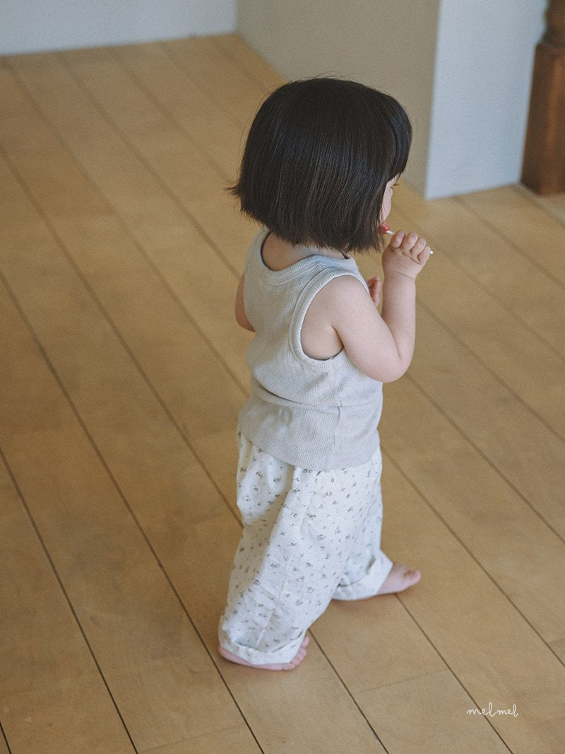 ［melmel］Flower pants