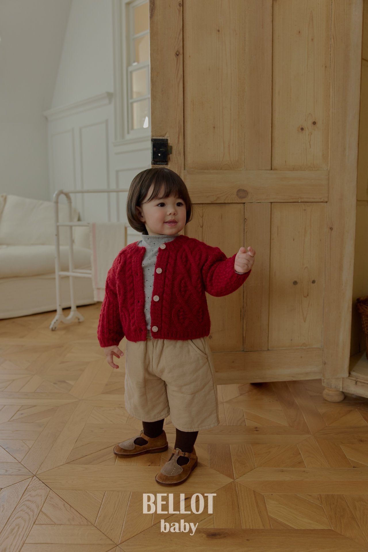 ［BELLOT］Alpha wool cardigan (baby)