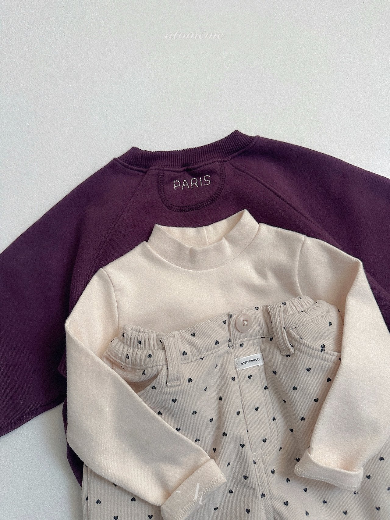 [atomeme] Plain Turtleneck Tee