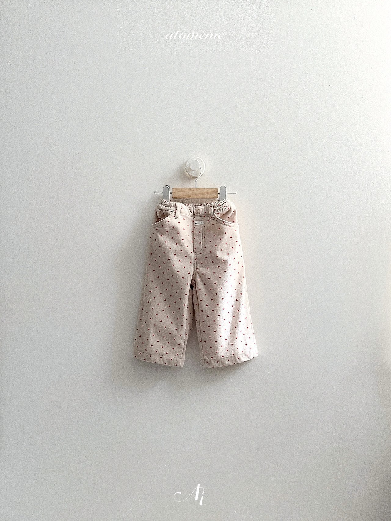 [atomeme] Heart Corduroy Pants