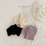 ［Melikey］Lace point rib leggings