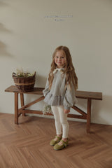 ［Melikey］Lace point rib leggings