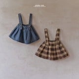 ［aladin］Marron suspender skirt