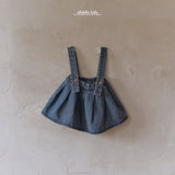 ［aladin］Marron suspender skirt