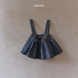 ［aladin］Marron suspender skirt