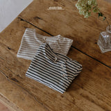 ［aladin］Button stripe tee