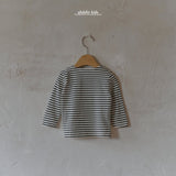 ［aladin］Button stripe tee