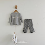 ［aladin］Check ribbon flare pants