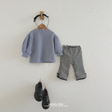 ［aladin］Check ribbon flare pants